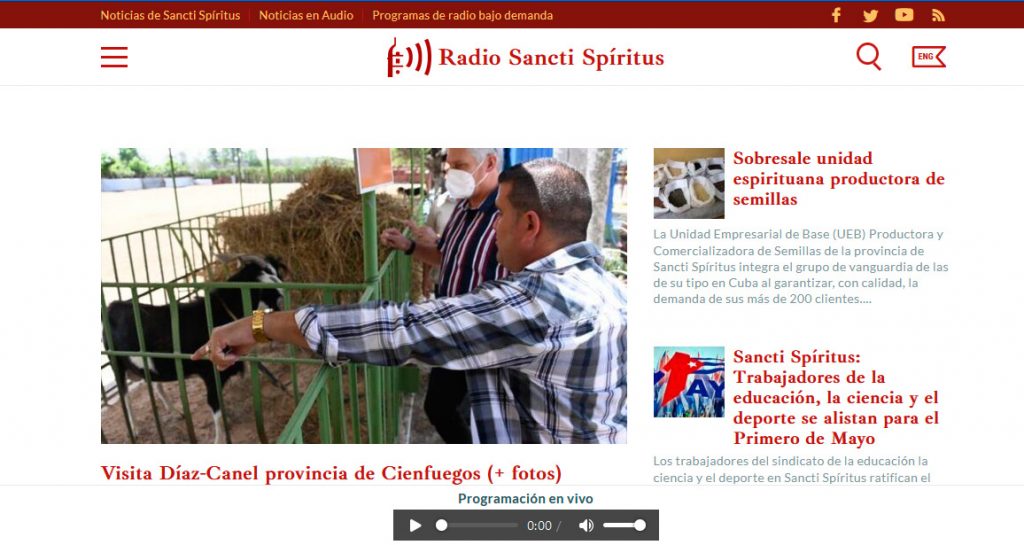 Fig. 4. Radio Sancti Spiritus - #RevistaTino Fig. 4. Radio Sancti Spiritus - #RevistaTino